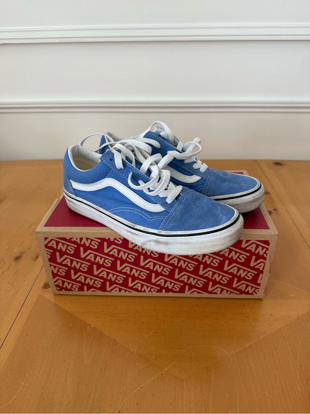 Vans Old Skool Blue Canvas Sneakers